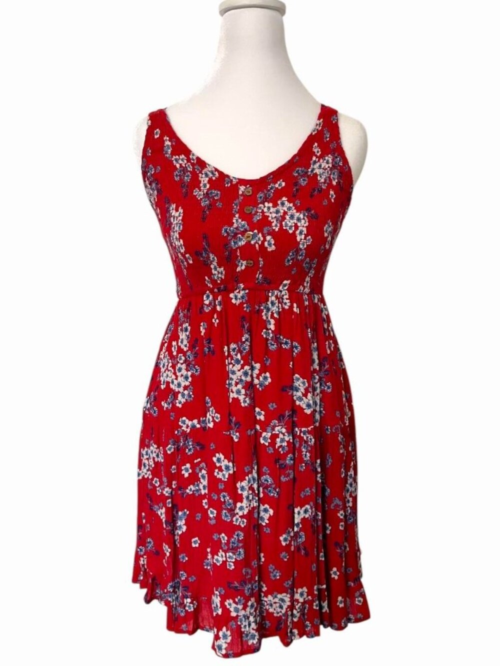 JAPNA Red Floral Mini Dress - Picture 8 of 8